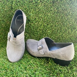 Dansko Grey Suede Clog